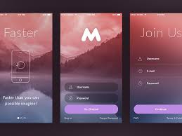 Megap Ios 9 Template Mobile App Templates App Template Login Design