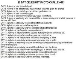 20 Day Celebrity Photo Challenge I Always Miss The Start Of The Monthly Challenges On Fb Tumblr So I T Photo Challenge Celebrity Photos Photography Challenge
