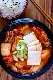 Easy Kimchi Stew Recipe With Pork And Tofu Delicrunch Recipes Recipe Kimchi Stew Recipe Recipes Spicy Recipes