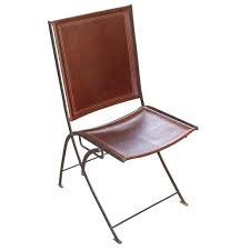1stdibs Com Leather And Steel Campaign Folding Chairs Metal Folding Chairs Folding Chair Antique Chairs