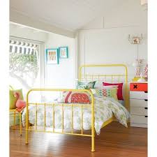 Sunday Sunshine Yellow Bed Frame Domayne Online Store Yellow Bedding Bed Frame Kid Beds