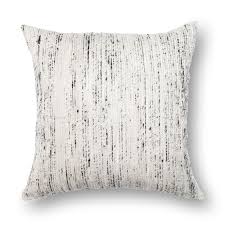 Rodeo home massimo decorative solid chenille rectangular lumbar pillow with 100% feather fill insert for sofa, couch, bed (silver, 16x26). Textured Silver Ivory Stripe 22 Inch Throw Pillow Or Pillow Cover On Sale Overstock 18081313 Pillow Covers N A Rustic Bohemian Eclectic