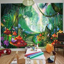 Affordable and search from millions of royalty free images brick pattern background texture wall with wooden floor,to adapt idea for room,presentation for space damaged brickwall in cartoon style for design. Custom Mural Wallpaper 3d Cartoon Fairy Forest Mushroom Path Wall Painting Children Kids Bedroom Eco Friendly Photo Wall Papers Buy At The Price Of 9 41 In Aliexpress Com Imall Com