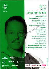 Original Autogramm Christin Meyer Werder Bremen /// Autograph signiert  signed s…