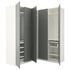Pax Armoire D Angle Blanc Reinsvoll Gris Vert Ikea Armoire D Angle Penderie D Angle Amenagement Dressing