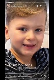 Photo : Camille Santoro de "Familles nombreuses" avec sa fille Alba