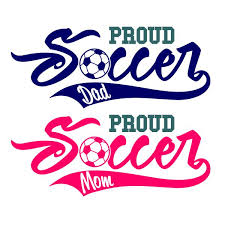 Proud Soccer Mom And Dad Cuttable Design