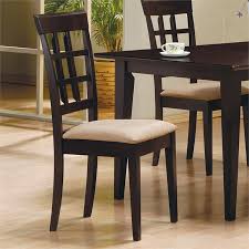 Alfredo upholstered dining chairs grey and natural walnut (set of 2). Coaster Gabriel Casual Dining Side Chair In Cappuccino And Beige 100772ii