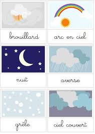 La Meteo Carte Montessori Meteo Maternelle Semainier Enfant