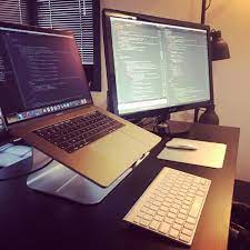 Dual Screen Home Office Setup Home Office Setup Office Setup Home Office