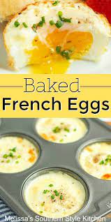 Baked French Eggs Breakfast Recipes Casserole Breakfast Brunch Recipes Breakfast Recipes