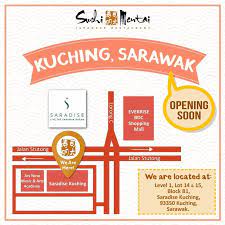 Maybe you would like to learn more about one of these? Sushi Mentai Group Opening Soon Sushi Mentai Kuching Outlet Is Located At Level 1 Lot 14 15 Block B1 Saradise Kuching 93350 Kuching Sarawak Stay Tuned For The Opening Date Sushimentai Kuching Openingsoon Facebook