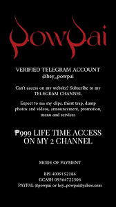 Pow Pai on X: ‼️BUY 1 TAKE 1 TELEGRAM CHANNEL ONLY FOR ₱999 LIFE TIME  ACCESS t.coa3w4cETvoH  X