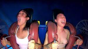 Tits come out on ride