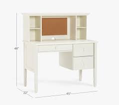 Desk and hutch white victorian style floral motif hardware ecru painted finish traditional carving details princess inspired design dimensions: Madeline Kids Storage Desk Hutch Pottery Barn Kids