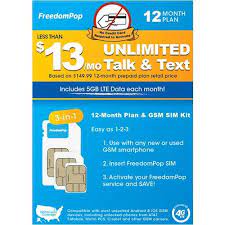 Install this app to get started with a free sim offer **** **** already have a freedompop sim or phone? Best Buy Freedompop 12 Month Prepaid 3 In 1 Lte Sim Card Kit Fpltesimvd12mo5