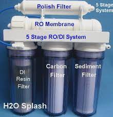 5 Stage Ro Di System Clear Housings Without Tank Faucet