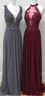 Simple Chiffon Lace Prom Dresses Long Prom Dresses Evening Dresses Prom Dresses For Teens Prom Dresses 2017 Elegant Prom Dress Cheap Prom Gowns Party Dresses Gr Elegant Prom Dresses Prom Dresses Long Lace Evening Dresses Prom