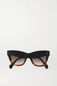 Aviator, square, round, cat eye. Black Oversized Cat Eye Acetate Sunglasses Celine Eyewear Net A Porter