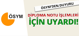 Okuluma sorduğumda birinci olarak bildirildiğimi söyledi. Osym Diploma Puani Girisi Ogrenci Girisi