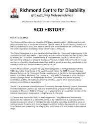 RCD HISTORY