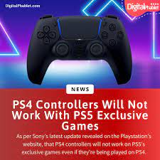 Ps4 Controllers Will Not Work With Ps5 Exclusive Games Ps4 Controller Ps4 Xbox One Controller