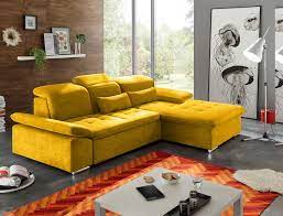 Finden sie ihre einrichtung, von schlafzimmer bis wohnzimmer. Wayne Ecksofa 276x188 Cm Couch Eckcouch Sofa Gelb Senf Kaufen Bei Froschkonig24 Gmbh