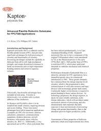 Denis dupont rory van der steur 8 9: Advanced Flexible Dielectric Substrates For Kapton Fpc Dupont