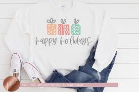 Coronavirus , christmas , cricut svg , christmas tree , xmas , svg cut file. Happy Holidays Svg Png Eps Christmas Tshirt Cut File Cricut 361924 Svgs Design Bundles