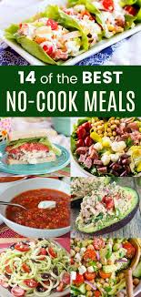 14 Of The Best No Cook Meals To Keep You Cool On Hot Days No Cook Meals Easy Summer Dinners Cooking
