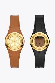 Tory Burch Tbw6211 Miller Leather Watch Shopperboard