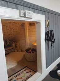 This Man Builds His Dog A Room Under The Stairs The End Result Is Excellent Today Pin In 2021 Dog Room Decor Dog Rooms Room Under Stairs