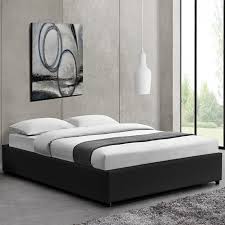 Veillez enfin à ce que le sommier choisi respecte les dimensions de votre matelas (140x190 cm, attention à partir du 160x200 il est souvent préconisé de prendre la version duo 2x80x200 pour faciliter son passage et sa manutention par. Lit Design Noir Avec Sommier 140x200 Cm Nocta Designetsamaison Achat Vente Structure De Lit Lit Design 140x200 Cm Cdiscount