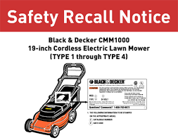 Black And Decker Cordless Lawn Mower Cmm1200 Parts Black And Decker Cmm1000 Mower Recall Toolmonger