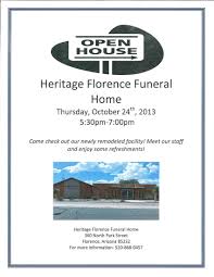 Open House Come Tour Our Newly Remodeled Funeral Home In Florence Heritage Funeral Homes Crematory And Memorial Parks Ari Open House Funeral Home Funeral