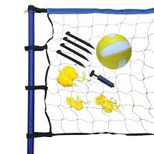 When it's time to enjoy the weather outside and step outdoors, nothing screams summer fun more than your own volleyball court! Hathaway Portable Volleyball Net Posts Ball And Pump Set Bg3137 The Home Depot