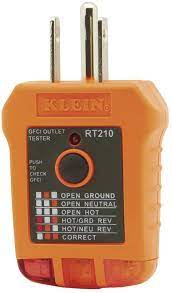 What is a gfci outlet? Klein Tools Rt210 Outlet Tester Receptacle Tester For Gfci Standard North American Ac Electrical Outlets Detects Common Wiring Problems Amazon Com