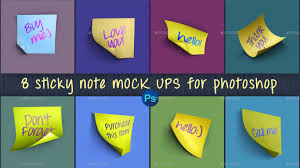 Sticky Notes Ps Mockups Sticky Notes Business Cards Diy Templates Sticky