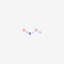 Nitrous acid (molecular formula hno2) is a weak and monoprotic acid known only in solution, in the gas phase and in the form of nitrite (no−2) salts. Nitrous Acid Hno2 Pubchem