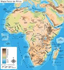 Gif, pdf, cdr, ai, svg, wmf Africa Mapa Fisico Illustrator Vector Eps Maps