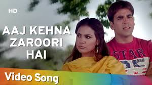 Aaj Kehna Zaroori Hai Andaaz Songs Akshay Kumar Lara Dutta Udit Alka Hits Filmigaane Youtube