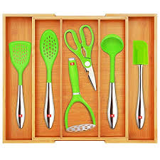 bamboo kitchen drawer organizer
