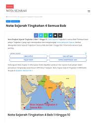 Nota sejarah ting 1 bab 11 : Www Notasejarah Com Nota Sejarah Tingkatan 4 Semua Bab