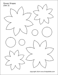 67 images of printable flower patterns. Flower Shapes Free Printable Templates Coloring Pages Firstpalette Com