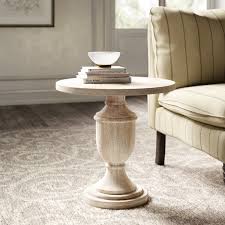 Dudley Pedestal End Table In 2020 White Living Room Chairs End Tables Living Room Chairs