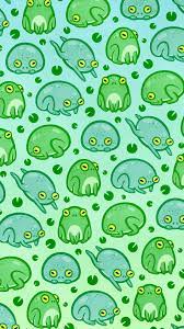 Shop cute frog fabric by the yard, wallpapers and home decor items with hundreds of amazing patterns created by indie makers all over the world. Cute Frog Wallpaper Wallpaper Sun