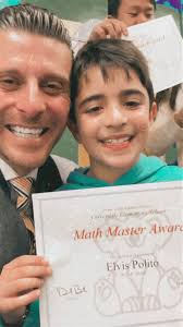 So proud of Elvis receiving an award for being a Math Master!!, Go Elvis!  #proudpapa #theadventuresof #elvisvincenzopolito #politofamiglia  #livinginamerica #culverdalekoalas
