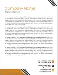As mentioned earlier, the company letterhead can both be on the official office stationery or a digital copy. Business Letterhead Templates Formats For Ms Word Word Excel Templates