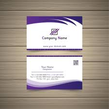 Violet Business Card Photographer Business Card Template Download Business Card Business Cards Vector Templates