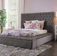 4.5 out of 5 stars. Davida Upholstered Platform Bed With Storage Footboard Furniture Of America Cm7879